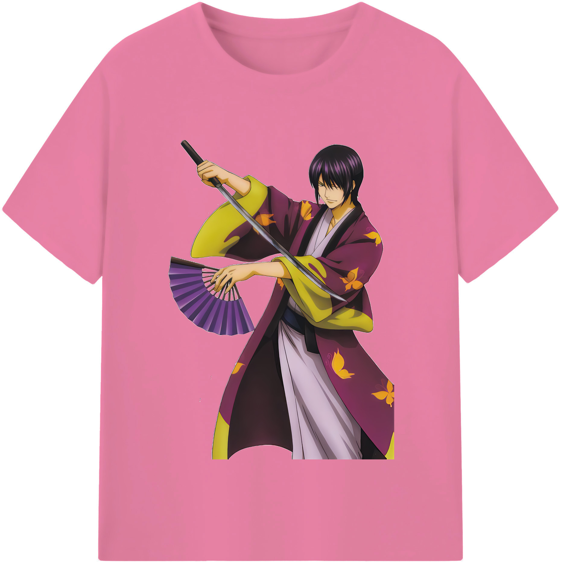 （画像用） ぎんたま 坂田銀時（さかたぎんとき） 神楽 志村新八（しむら しんぱち） GINTAMA Sakata Gintoki Kagura Shimura Shinpachi 綿100％半袖Tシャツ（フロントプリント）